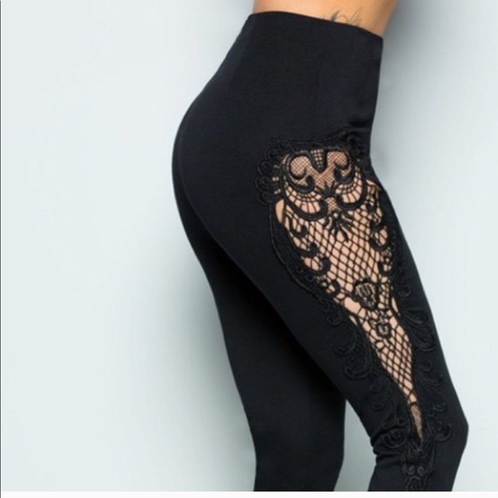 Brand New 🔥 Ava Pant Lace Detail  on Both Thighs - Picture 3 of 4